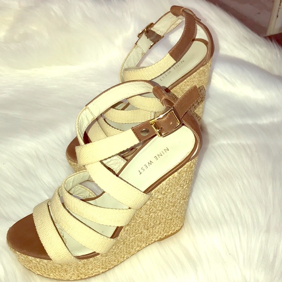 ⚡️NINE WEST ESPADRILLES PLATFORM WEDGES - Picture 1 of 5